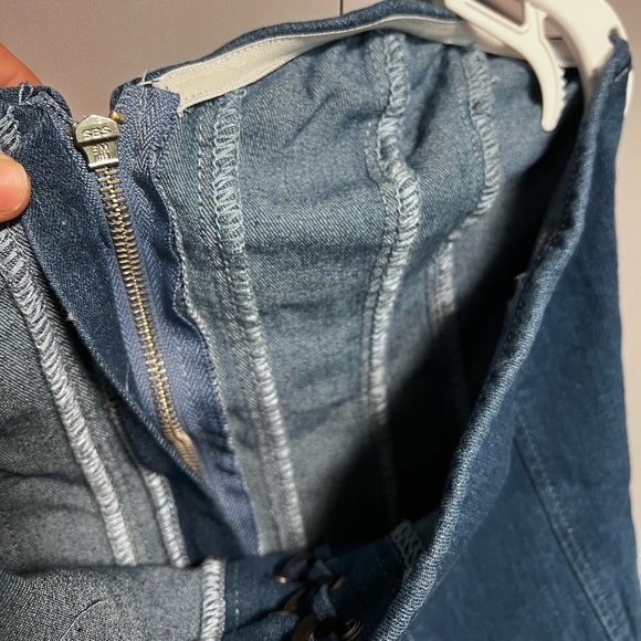 Jean Corset Zip Up Top - Picture 5 of 6